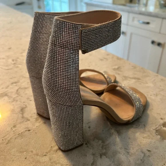 Glamorous Silver Rhinestone Heels - Picture 3 of 8